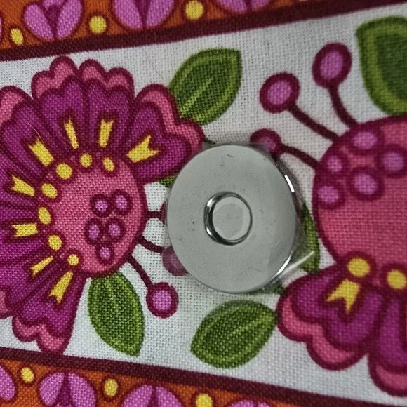 Vera Bradley Jewelry Folio Organizer Lilli Bell Pink Green Travel Bag NWOT - Picture 5 of 11